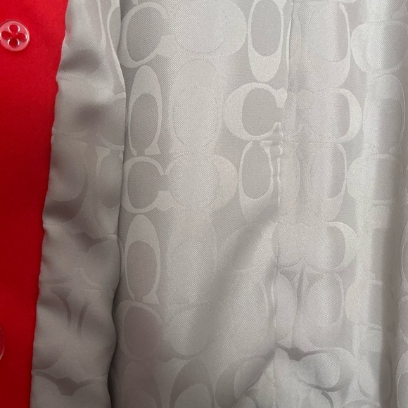 COACH Classic Women’s Double Breasted Fully Lined Trench Coat | Red Size MED - Picture 9 of 11